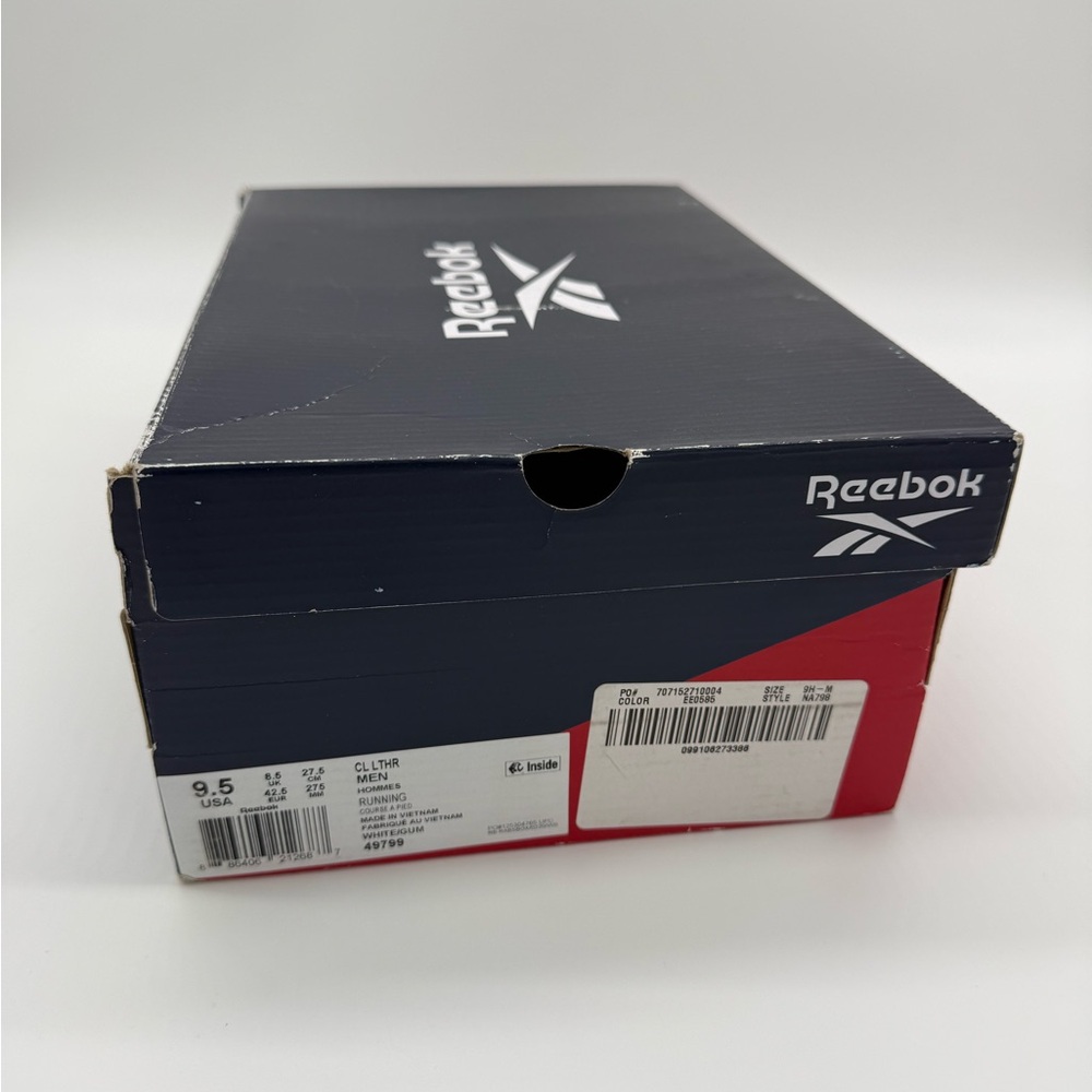 Reebok Men's White/Gum Sole Sneakers - Picture 6 of 6